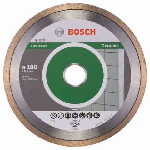 BOSCH DIAMOND CUTTING DISC STANDARD FOR CERAMIC 180 MM X 25.4 MM